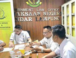 Bantuan Hukum Ke Pemkot, Datun Kejari Bandar Lampung Pulihkan Keuangan Daerah Mencapai Rp 2,6 Milyar Lebih