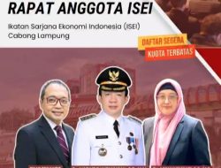 Ketua ISEI Lampung Dr Agus Nompitu: Rapat Anggota Momentum Revitalisasi Peran Organisasi
