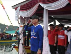 Gubernur Lampung Rahmat Mirzani Djausal Tercatat Rekor Muri Sebagai Inspektur Upacara Di Atas Permukaan Laut Pertama Di Dunia