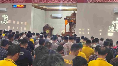 Kapolda Lampung Sampaikan Bela Sungkawa, Personel Polda dan Masyarakat Gelar Sholat Gaib