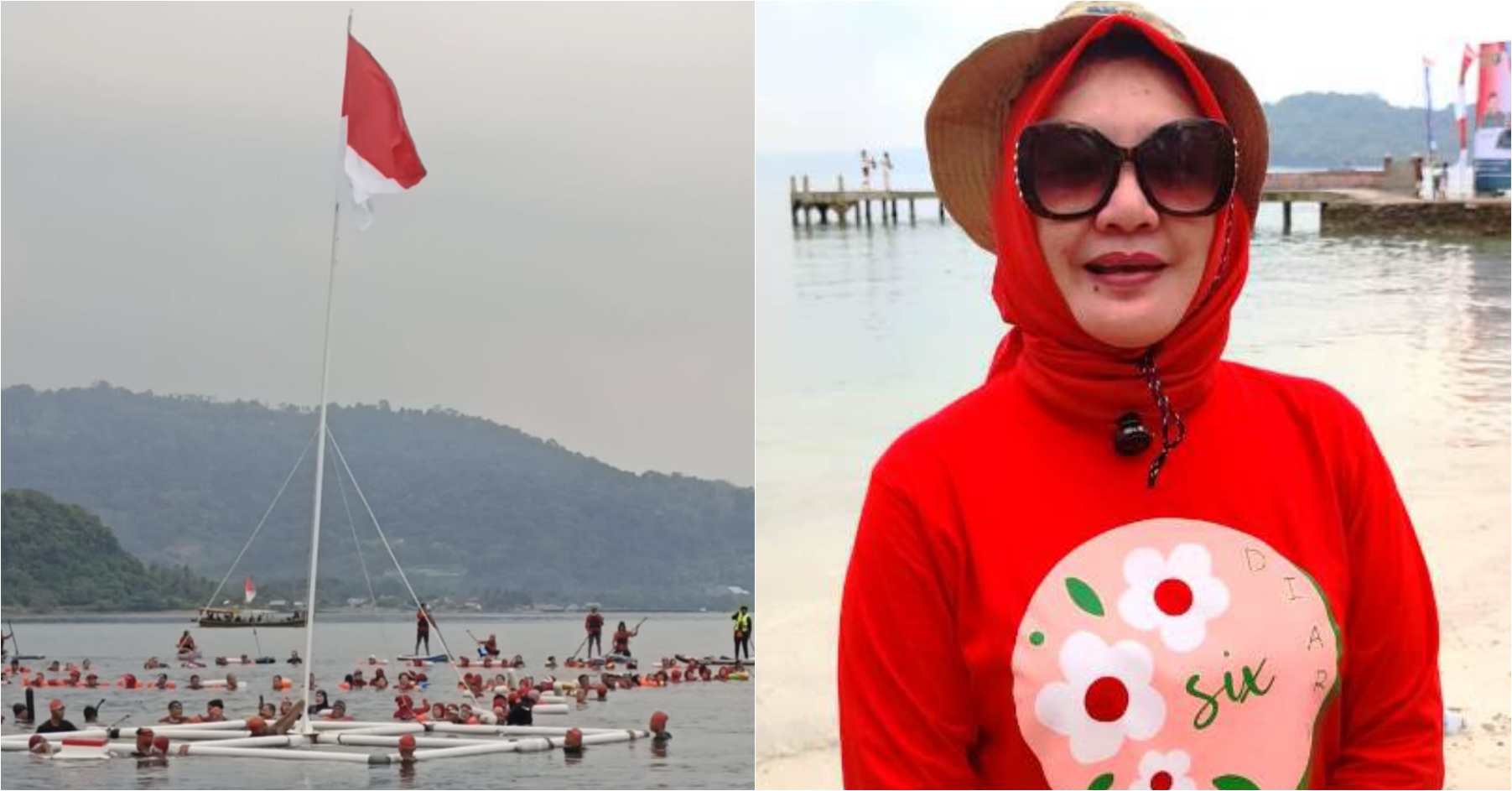 Member Muslimah Swimming Squad (MSS) Chapter Lampung, Ernita, S.Sos., M.M.,