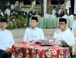 Bupati Lampung Tengah Menghadiri Pengajian Dalam Rangka Memperingati Maulid Nabi Muhammad SAW Yang Digelar di Masjid At-Thohir