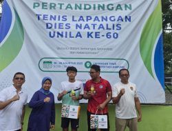 Unila Sukses Gelar Turnamen Tenis Lapangan Dies Natalis ke-60