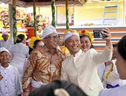 Pujawali ke-80 Pura Jagat Kerthi Bhuana, Gubernur Apresiasi Semangat Umat Hindu Berperan Serta Membangun Lampung