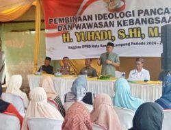 Ketua Badan Kehormatan DPRD Kota Bandar Lampung Yuhadi, Tanamkan Pentingnya Nilai Pancasila di Kelurahan Durian Payung