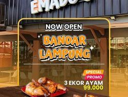 Emado’s Buka Di Bandar Lampung, Special Opening Promo, 3 Ekor Roasted Chicken Rp99 Ribu