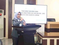 Rektor Unila Prof. Lusmeilia Tegaskan Pentingnya Sinergi Kepemimpinan, Pisah Sambut Dekan FT