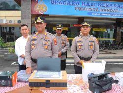 Dukung Kinerja Pamapta, Polresta Bandar Lampung Terima Kendaraan Operasional Ramah Lingkungan