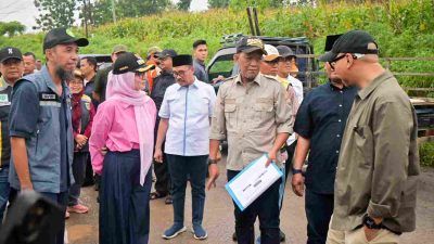 Dorong Peningkatan Infrastruktur Jalan, Bupati Pesawaran Dampingi Gubernur Tinjau Ruas Jalan Provinsi