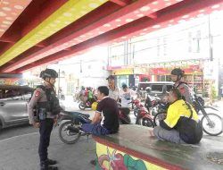 Jaga Kondusivitas Wilayah, Detasemen Gegana Satbrimob Polda Lampung Gelar Patroli Dialogis