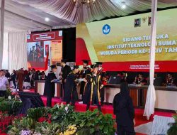 Itera Gelar Wisuda ke-24, Sebanyak 1.288 Lulusan Siap Terjun Ke Dunia Kerja dan Menciptakan Lapangan Pekerjaan