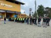 Sat Brimob Polda Lampung Pengamanan Kompetisi Sepak Bola BRI Super League antara Bhayangkara Presisi Lampung FC vs PSBS Biak