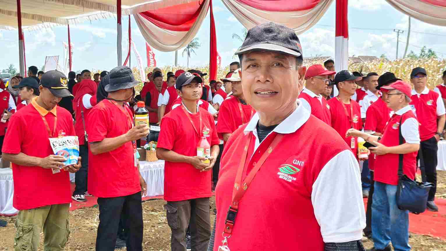 Wakil Ketua II DPRD Kabupaten Pesawaran Ir. Sarwoko Hadir Panen Raya Jagung di Desa Sinar Jati Tegineneng