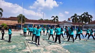 Tingkatkan Kompetensi Dasar, Pegawai Lapas Perempuan Kelas IIA Bandar Lampung Latihan Samapta Khusus