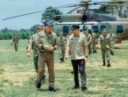 Gubernur Rahmat Mirzani Djausal Dampingi Menteri Pertahanan RI Sjafrie Sjamsoeddin Tinjau Fasilitas Markas Komando Batalyon Infanteri  TP 848/Satya Pandya Cakti Anak Tuha, Lampung Tengah