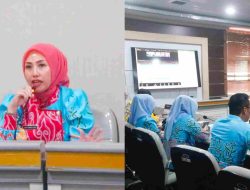 Plt. Kadis kominfotik Lampung Tengah Dina Tyagita Vidya Ikuti Zoom Meeting EPSS