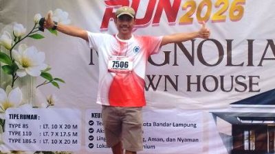Mas Goen Tuntaskan Finish PSMTI RUN 2026 5K 38 Menit