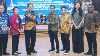 Perkuat Koordinasi dan Sinergi, Kanwil Kemenkum Lampung Sambut Hangat Kunjungan DPD RI