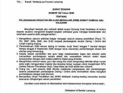 Dampak Abu Vulkanik Gunung Anak Krakatau, Gubernur Lampung Alihkan Sekolah ke Pembelajaran Daring