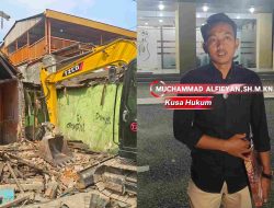 Sengketa Lahan di Pasar Natar Berujung Pengerusakan Ruko Pakai Alat Berat, Ahli Waris Lapor Polisi