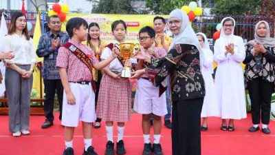 Pemkot Bandar Lampung Apresiasi Prestasi SD Fransiskus 2 Pahoman Bandar Lampung, Juara DANCOW Indonesia Cerdas Season 2