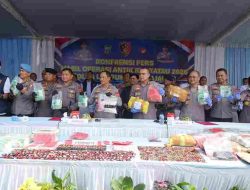 Ops Antik Krakatau 2026, Polda Lampung Ungkap 379 Kasus Narkoba dan Sita 85,9 Kilogram Sabu