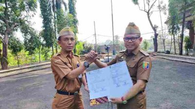 Pj Sekda Lampung Tengah Sulpakar Sertijab Plt Kadis Kehutanan Hendika Jaya Putra