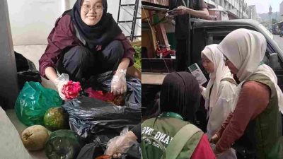 Stop Boros Pangan, Dinas KPTPH Lampung bersama Komunitas Ruang Pangan Gelar Aksi ‘Gleaning’ di Pasar Tugu dan Gintung