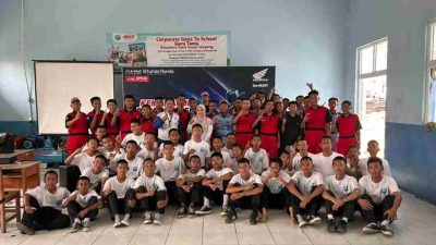 Tunas Honda Lampung Gelar Edukasi Safety Riding untuk 82 Siswa SMKN 6 Bandar Lampung