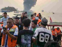 KMP Batu Mandi Terbakar di Alur Masuk Pelabuhan Merak, Tim SAR Gabungan Diterjunkan
