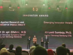 Berhasil Hilirisasi Riset ke Industri, Rektor Itera Raih Inovator Award dari Danantara