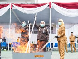 Pemusnahan Barang Bukti Perkara, Pemkab Pesawaran Dukung Upaya Pencegahan Narkotika melalui Sinergi Lintas Sektor